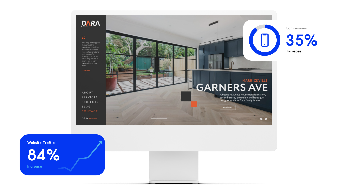 Example of our work as a leading web design agency Parramatta.
